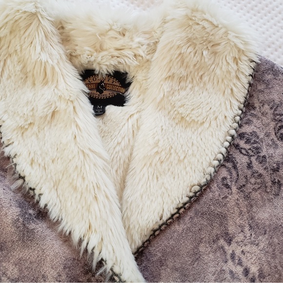 Cheyenne Collection Faux Fur and Suede Vest - Picture 10 of 15